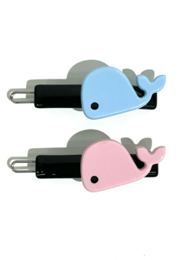 韩饰AZ发饰可爱卡通小海豚扣夹边夹发夹