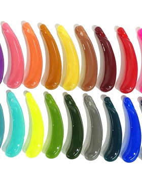 韩饰AZ饰品头饰雅致素面炫彩圆弧后脑勺香蕉卡XJQ0085