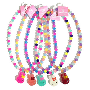 日韩系GRAIN de BEAUTE/Aznavour饰品颈饰圆珠链兔子头项链XL0777