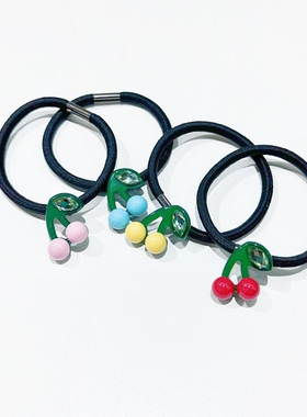 韩饰AZ饰品头饰可爱樱桃发绳发圈发饰