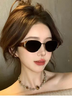 欧美辣妹复古巴恩风署署镜太阳镜