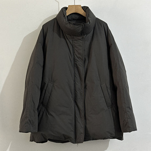 韩代订单款立领蓬松厚实中长款羽绒服女韩系休闲保暖外套2025冬季