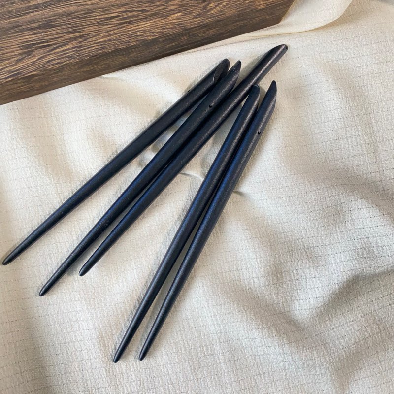 批发仿黑檀木主体发簪子女木簪发钗簪子筷子简约素簪配件材料DIY
