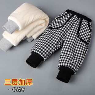 女童裤子冬装加绒夹棉儿童一条过冬婴儿宝宝棉裤加厚外穿保暖冬裤