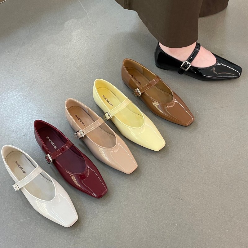 十三行女鞋实拍内增高法式温柔平底玛丽珍春夏秋方头软底奶奶鞋女,女鞋,浅口单鞋,淘宝优惠券,粉丝福利购,淘宝优惠卷