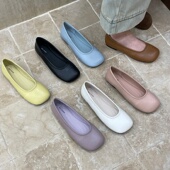 软底女鞋 十三行女鞋 鞋 子一脚蹬气质通勤鞋 实拍韩版 百搭春夏秋法式