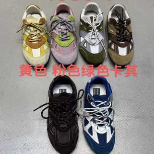 女系带圆头平底阿甘鞋 十三行女鞋 实拍真皮百搭休闲运动复古德训鞋