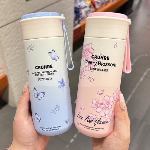 轻奢保温杯女士高颜值2025新款