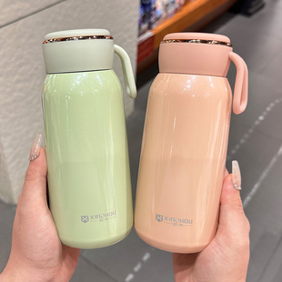 简约保温杯女生高颜值小巧便携水杯新款316不锈钢带滤网泡茶杯男