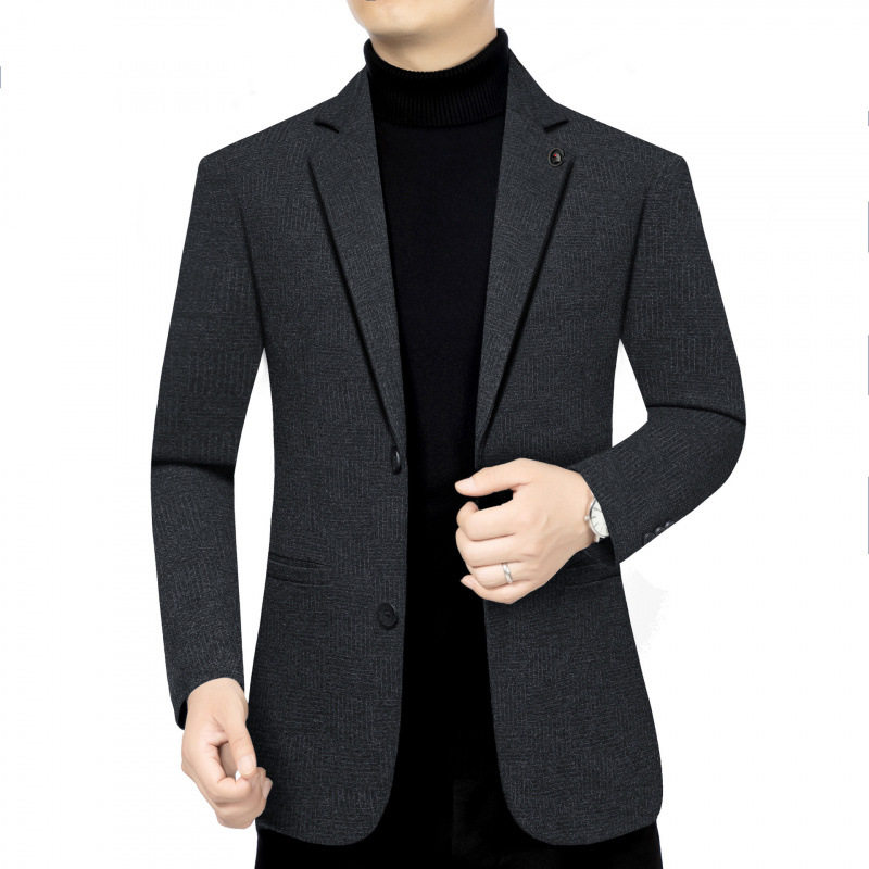绅骑正品西装男单西外套秋冬新款商务中年休闲西服修身便西B99003