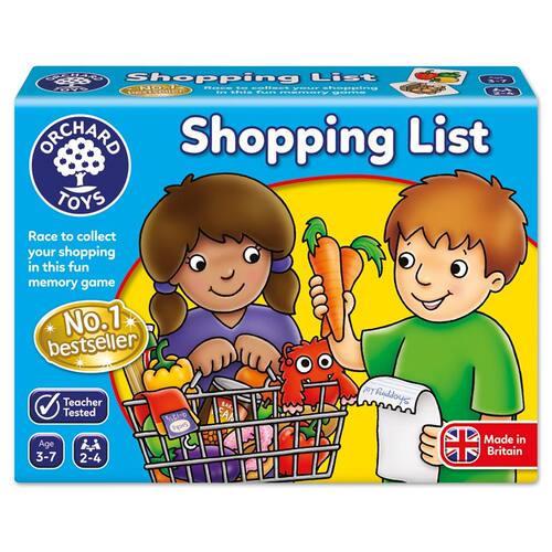 Orchard Toys戏购物清单shopping list亲子互动桌游数学益智玩具