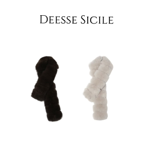 Deessesicile奢华贵气狐狸毛云绒亲肤皮草围脖千金名媛保暖围巾女