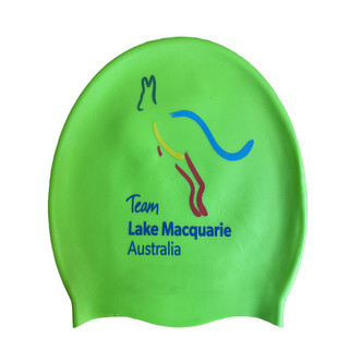 新品绿色出口澳大利亚原谅绿清新绿个性绿纯硅胶泳帽印花男女通用