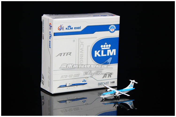 JCWINGS XX40004荷兰皇家航空 KLM ATR-42-300 PH-XLD 1:400-封面