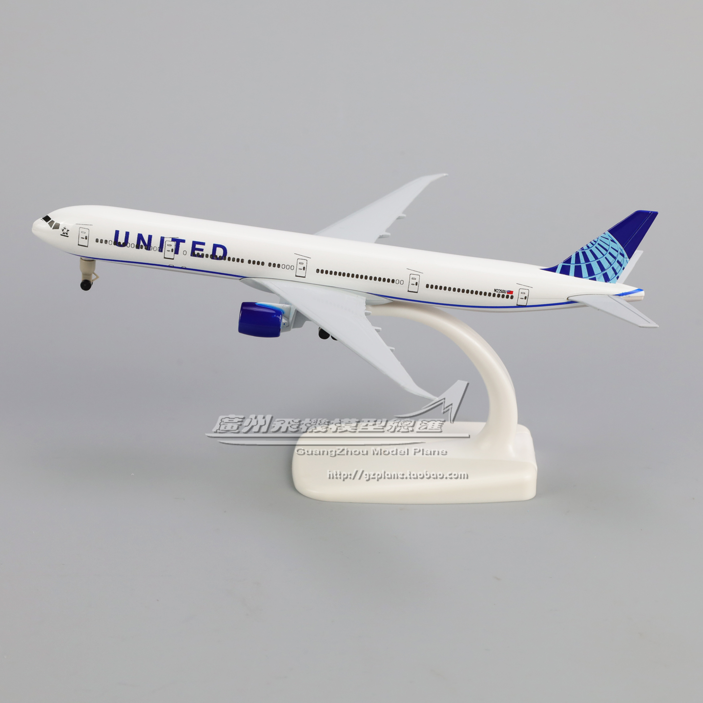 美国联合航空波音B777飞机模型