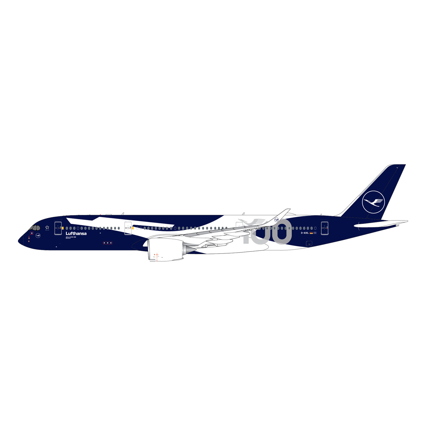 德国汉莎航空A350-900飞机模型