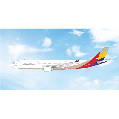 韩亚航空空客A330-300飞机模型