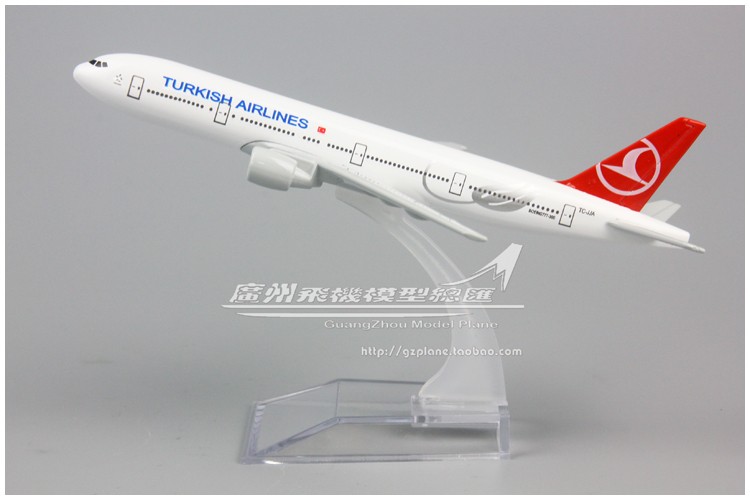 飞机模型DIY土耳其航空客机B777