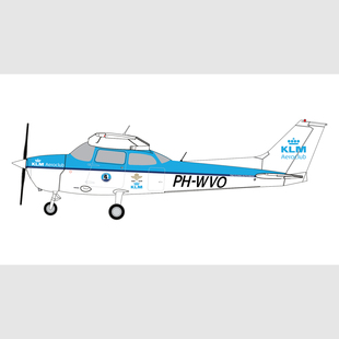 预GeminiJets 荷兰皇家航空 塞斯纳172 PH-WVO 飞机模型 1:400