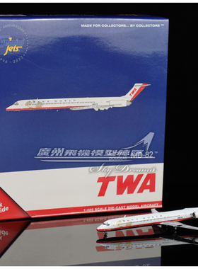 GeminiJets GJTWA1711 TWA 美国环球航空 MD-80 N960TW 1:400