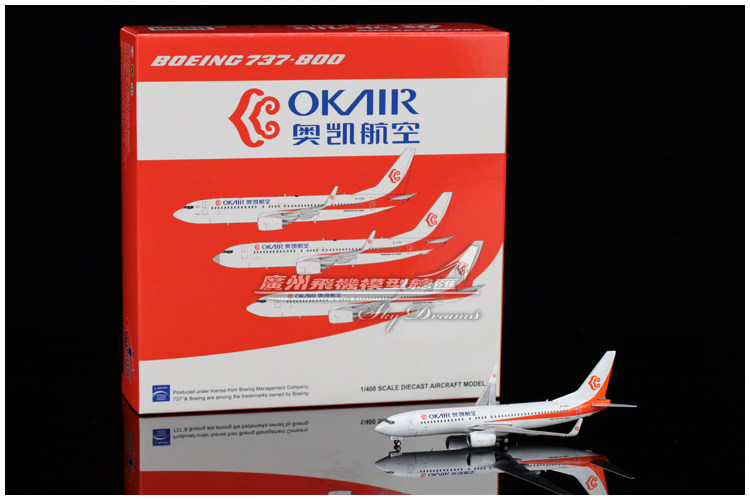 JCWINGS XX4412 奥凯航空 OK Air Boeing B737-800 B-5571 1:400