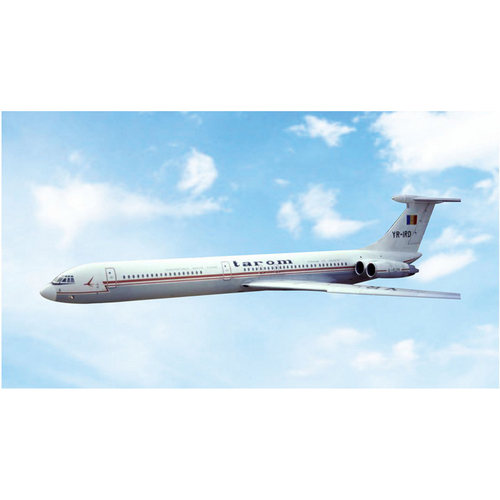 合金仿真伊尔62M飞机模型收藏