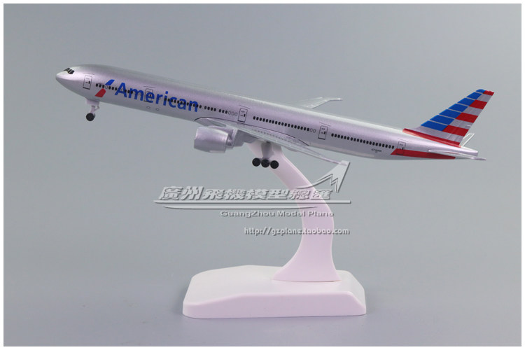 美国航空波音B777飞机模型