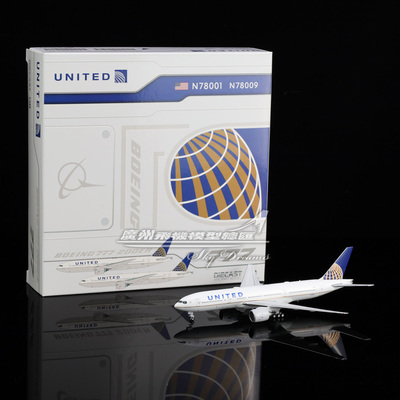合金飞机模型美国联合航空B777