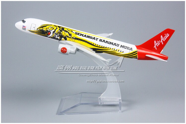 亚洲航空 asiaair 幼虎队 semangat harimau muda 空客 a320 16cm