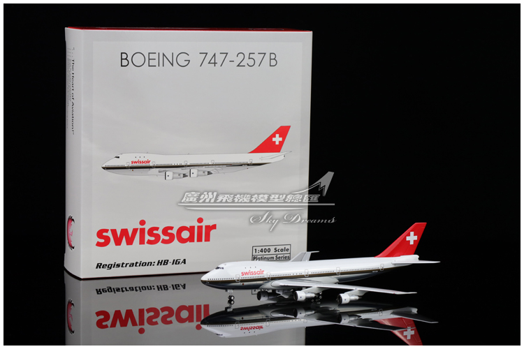 Swissair合金仿真波音客机收藏
