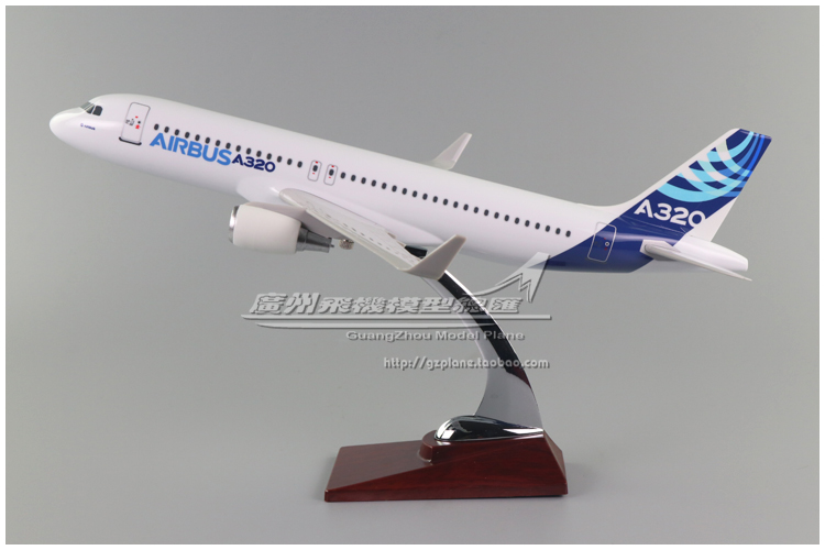 空中客车 空客 AirBus A320 原型 树脂 仿真 飞机模型 38cm