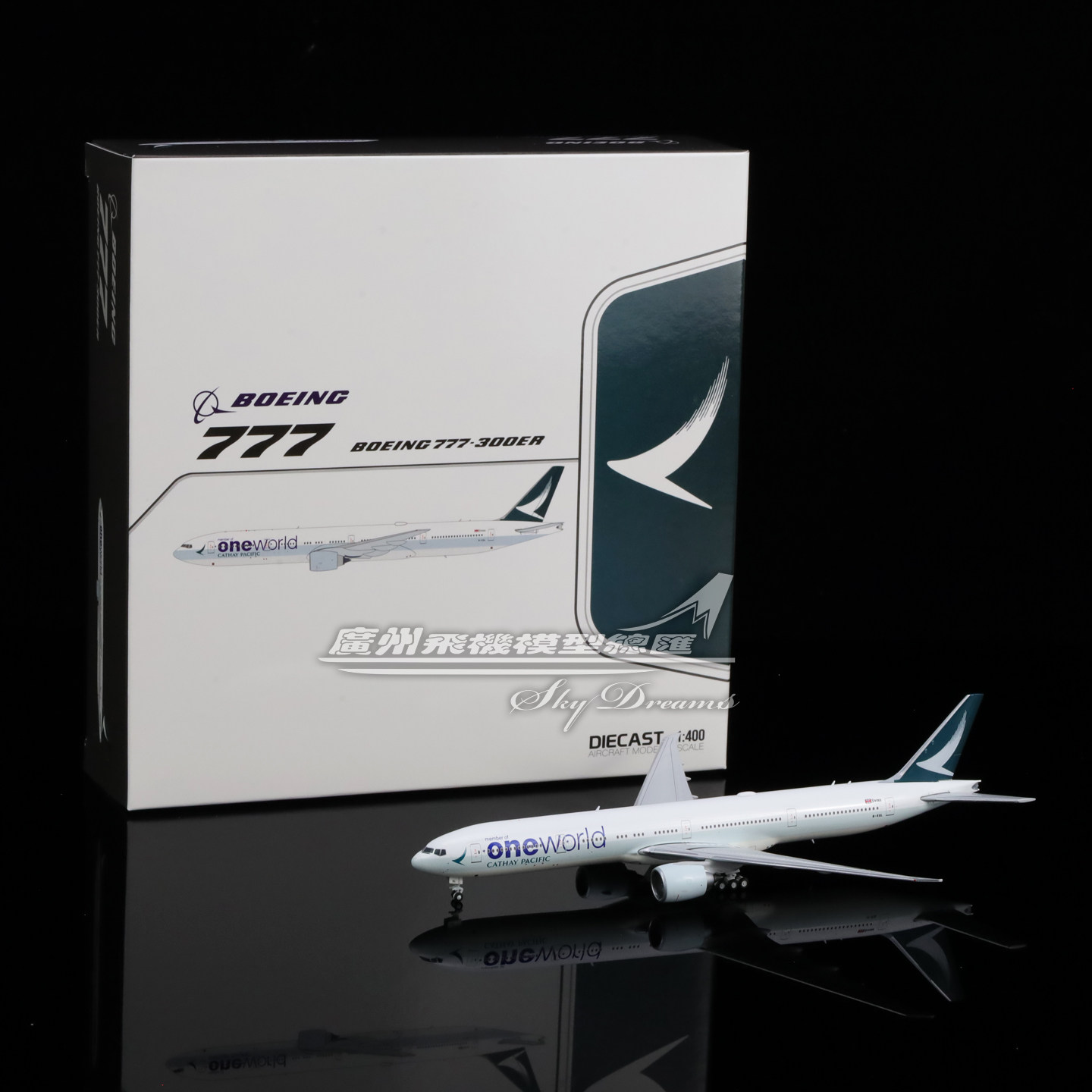 国泰航空波音B777-300ER飞机模型