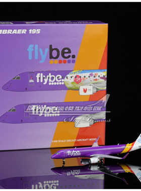 JCWINGS LH4233 Flybe Embraer ERJ190-200LR G-FBEM 1:400