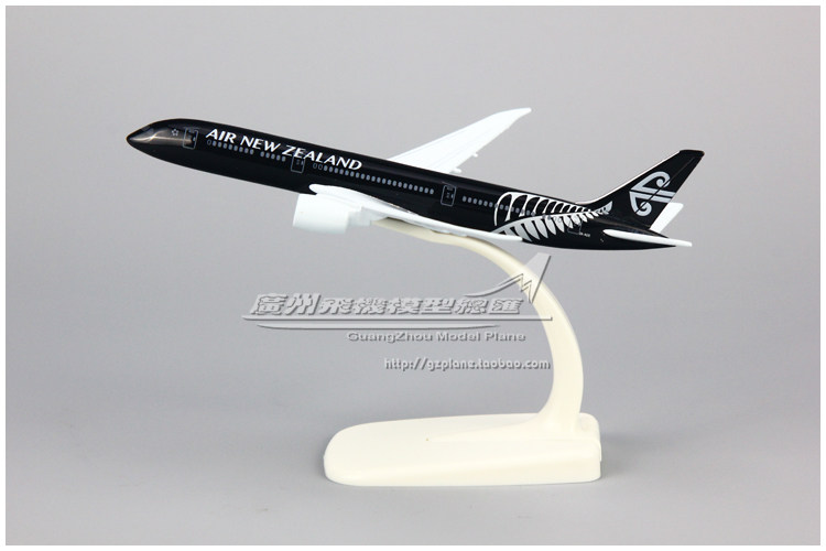 新西兰航空 波音 B787 ZK-NZE 合金 仿真 客机 飞机模型 16cm