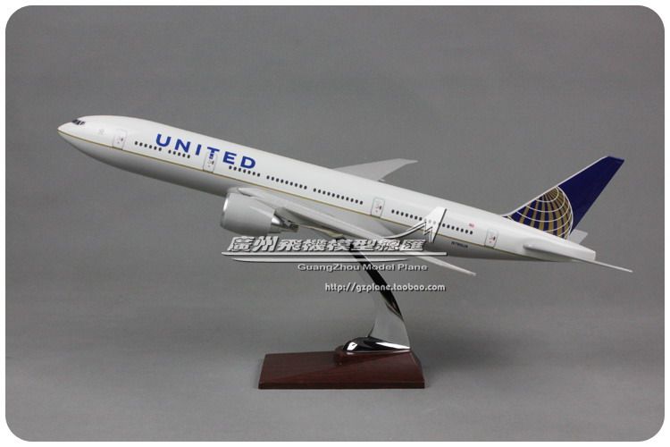美国联合航空波音B777飞机模型
