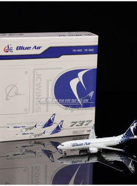 JCWINGS LH4311 蓝色航空 Blue Air 波音 B737 MAX8 YR-MXC 1:400
