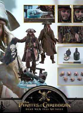 HT 1/6 HotToys DX15 加勒比海盗5 杰克船长 约翰尼德普 模型玩具