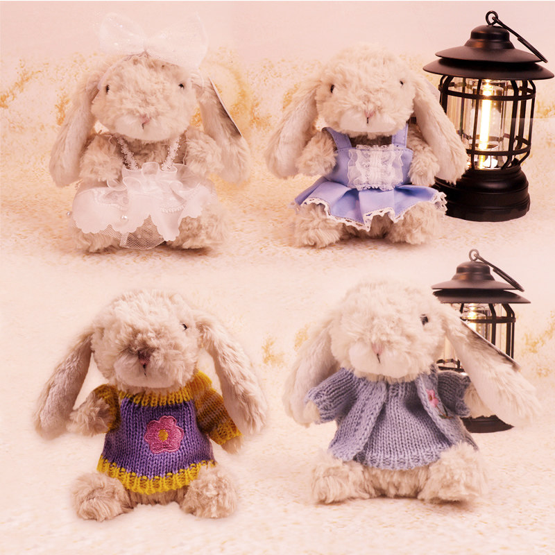 英国jellycat邦尼兔甜美兔衣服yummy兔熊毛衣裙子羊猪玩偶替换装