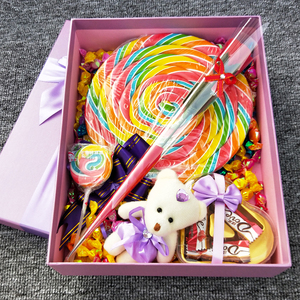 德芙巧克力500g棒棒糖超大礼盒装千纸鹤七彩糖儿童节创意礼物包邮