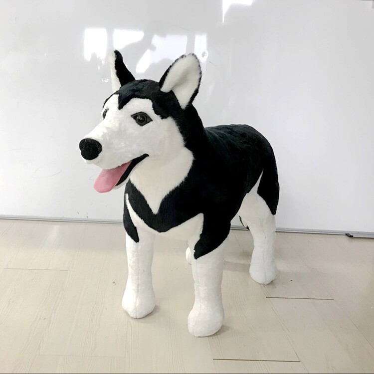 哈士奇毛绒公仔超大号仿真二哈