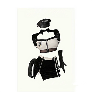 原创 夜场酒吧dj女警cos穿搭制服节日女团gogo跳舞吸睛演出服