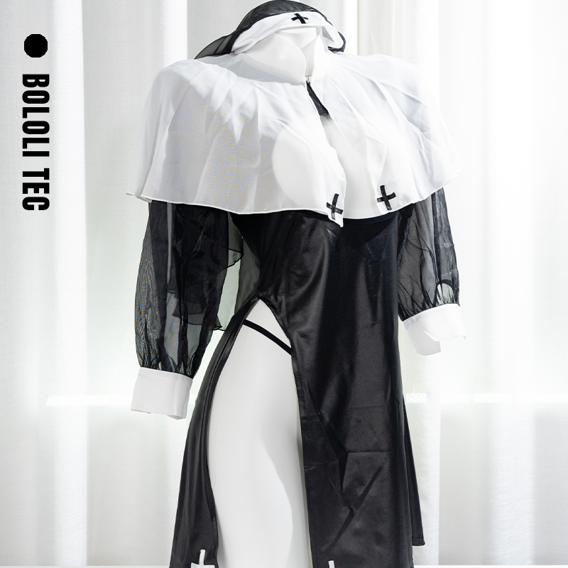 原创动漫修女镂空性感角色扮演cosplay二次元摄影会拍摄