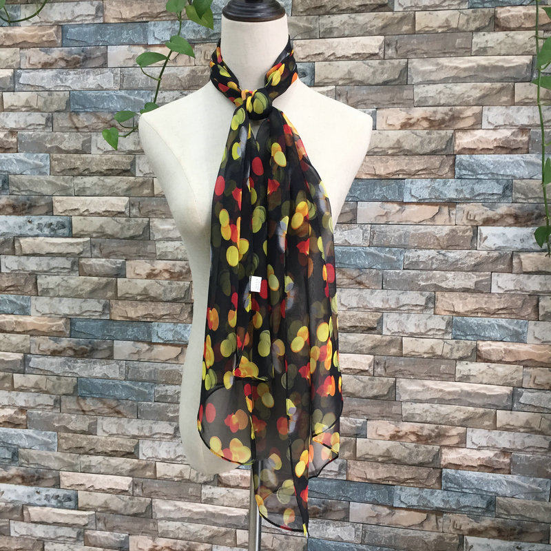 名族丝巾女春秋薄长款乔其纱巾夏季防晒外搭配装饰小披肩两用围巾