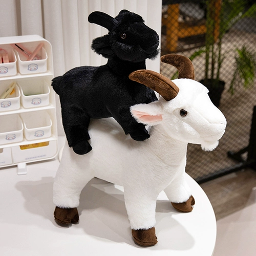 Реалистичная плюшевая игрушка, альпака, детская тряпичная кукла для сна, овечка, подарок на день рождения