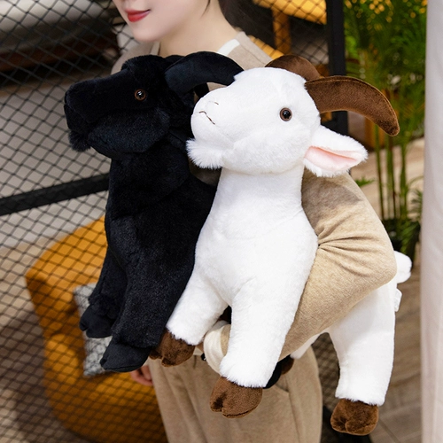 Реалистичная плюшевая игрушка, альпака, детская тряпичная кукла для сна, овечка, подарок на день рождения