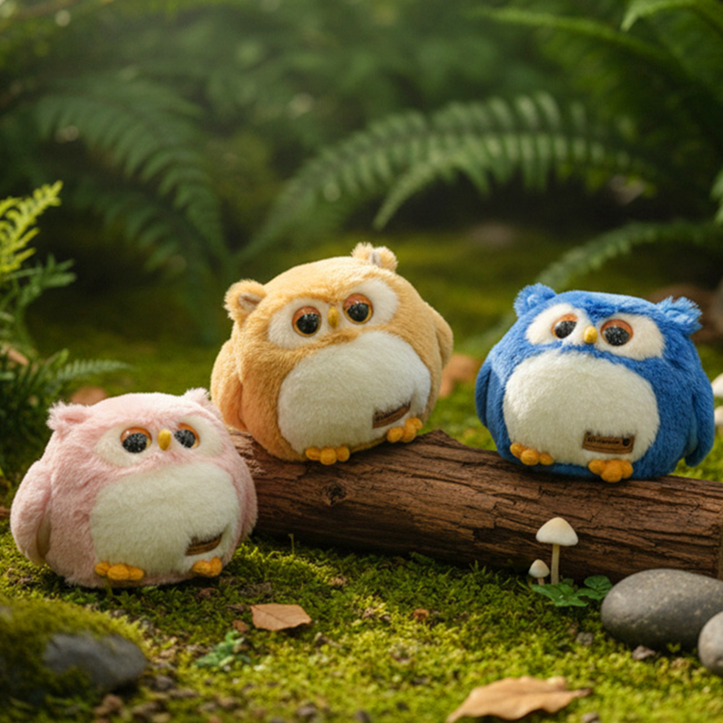 仿真猫头鹰毛绒玩具公仔摆件可爱布娃娃女孩抱着睡玩偶儿童礼物男