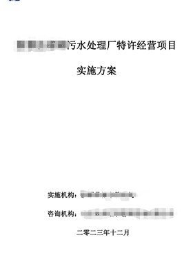 特许经营项目实施方案 政府和社会资本合作PPP 可行性论证 新机制