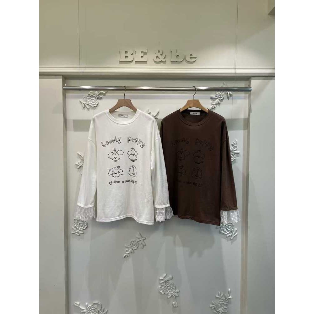 九1114韩国东大门t恤区BE&be-8698179通勤简洁纯色学院正品复古