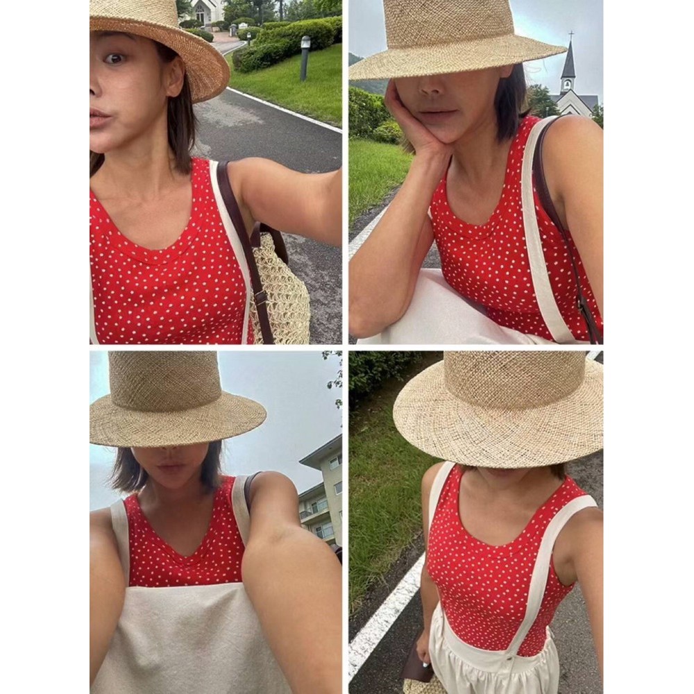 九0719韩国东大门背心区APPEAR-8588359复古直邮修身甜美欧美秋夏