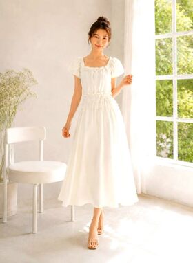 九0527韩国东大门连衣裙区Fabric-8759010瑞丽纯色都市正品独特